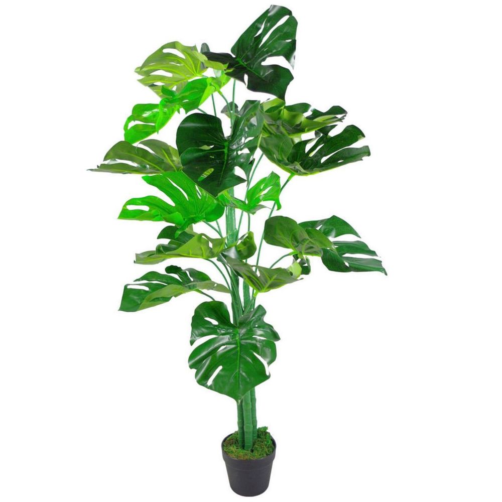 120cm Leaf realistic Artificial Monstera Cheese Plant - anydaydirect