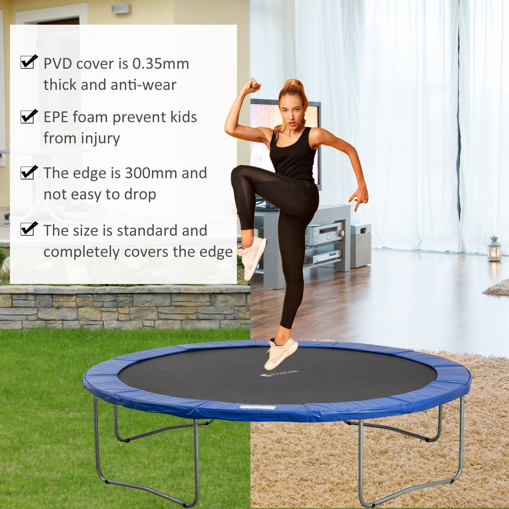 13ft Trampoline Pad Blue Safety Foam Surround Protection - anydaydirect