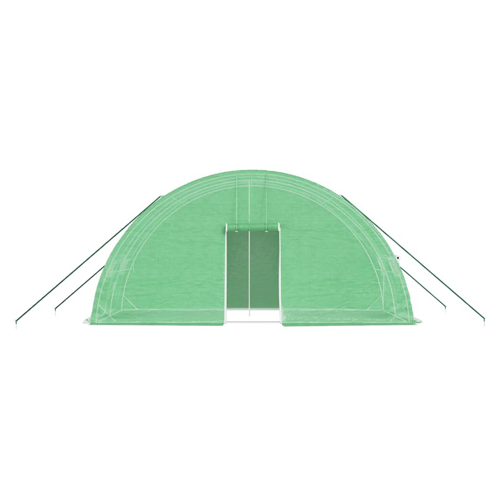 vidaXL Greenhouse with Steel Frame Green 12 m² 6x2x2.85 m - anydaydirect