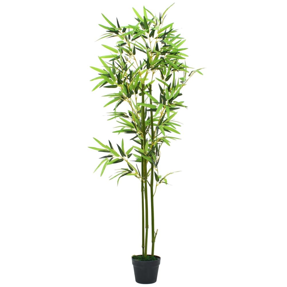 Artificial Bamboo Plant with Pot 150 cm Green - anydaydirect