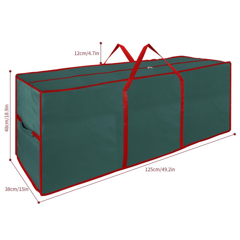 Christmas Xmas Tree Decoration Zip Up Jumbo Sack Fabric Storage Bag - anydaydirect