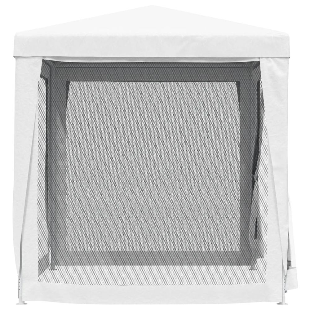 Party Tent with 4 Mesh Sidewalls 2x2 m White - anydaydirect
