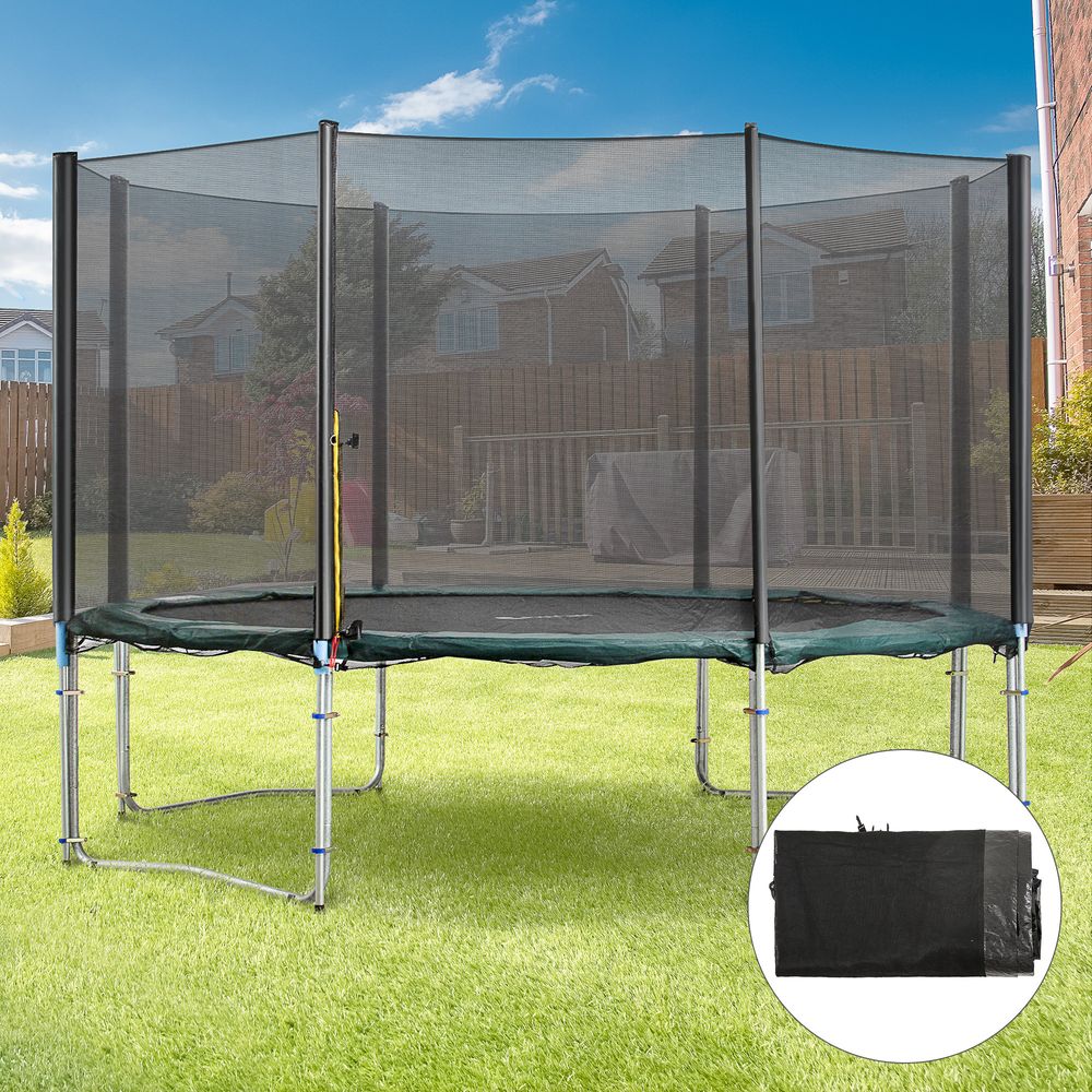13FT Trampoline Replacement Spare Net Safety Enclosure Net Surround Net - anydaydirect