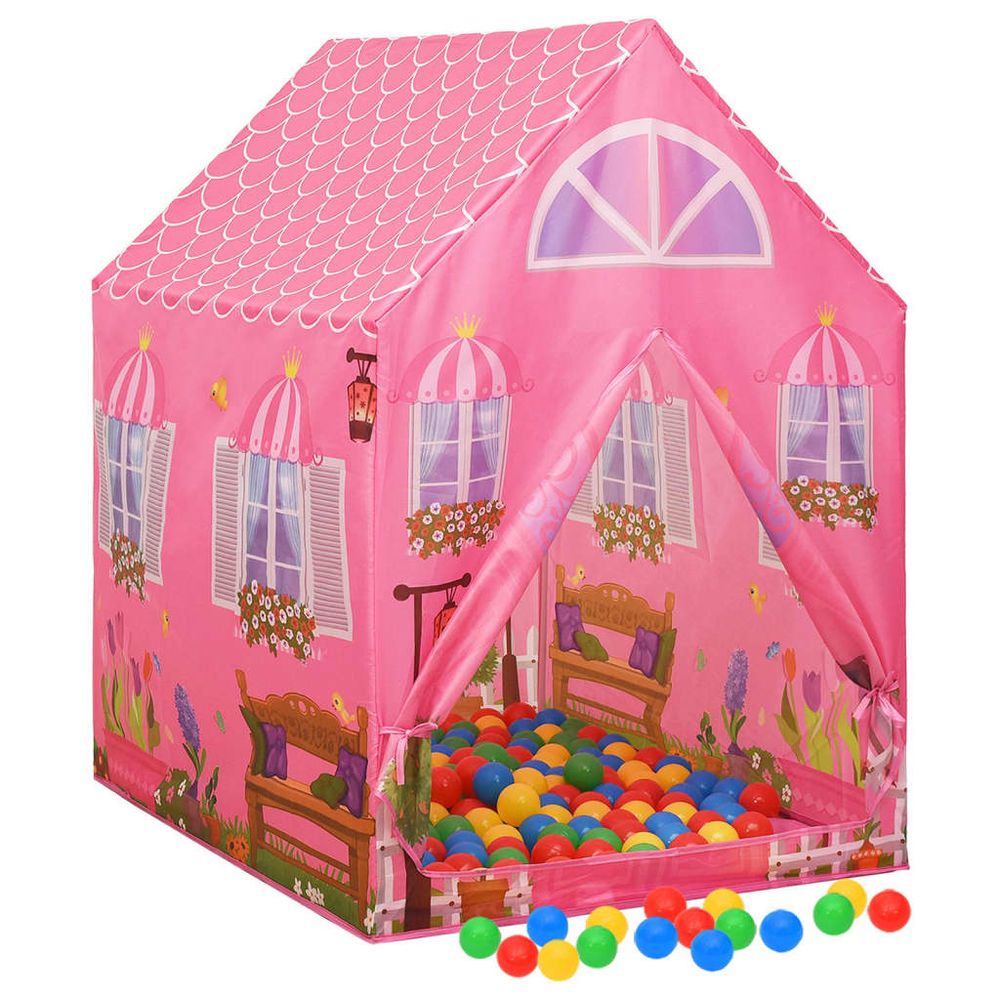 Children Play Tent Pink 69x94x104 cm - anydaydirect
