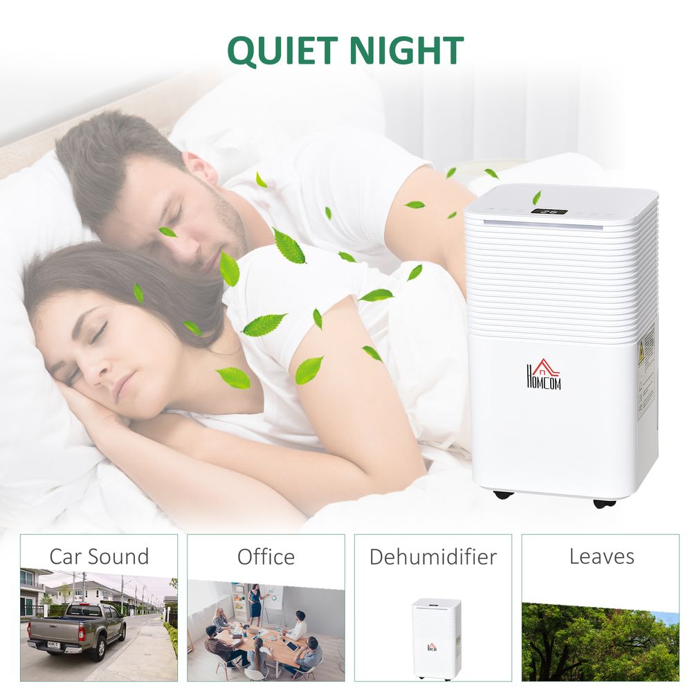 10L/Day 2000ML Portable Quiet Dehumidifier Home Laundry Room Electric Moisture - anydaydirect