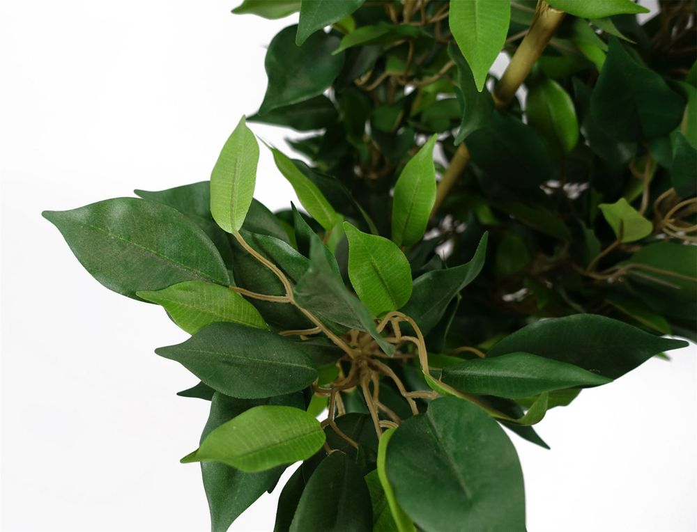 60cm Artificial Mini Ficus Bush Plant in Decorative Planter - anydaydirect