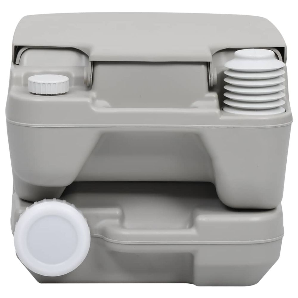 Portable Camping Toilet Grey 10+10 L - anydaydirect