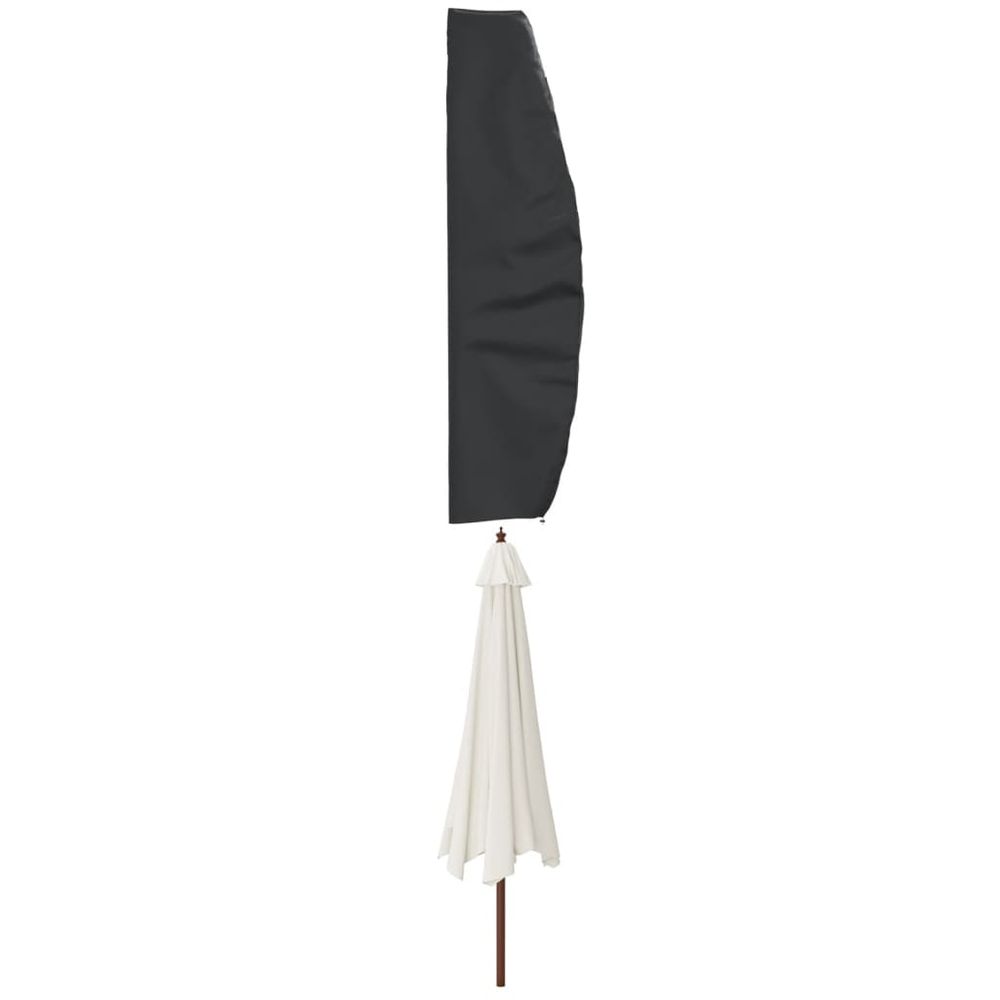 vidaXL Garden Umbrella Cover Black 265x50/70/40 cm 420D Oxford - anydaydirect