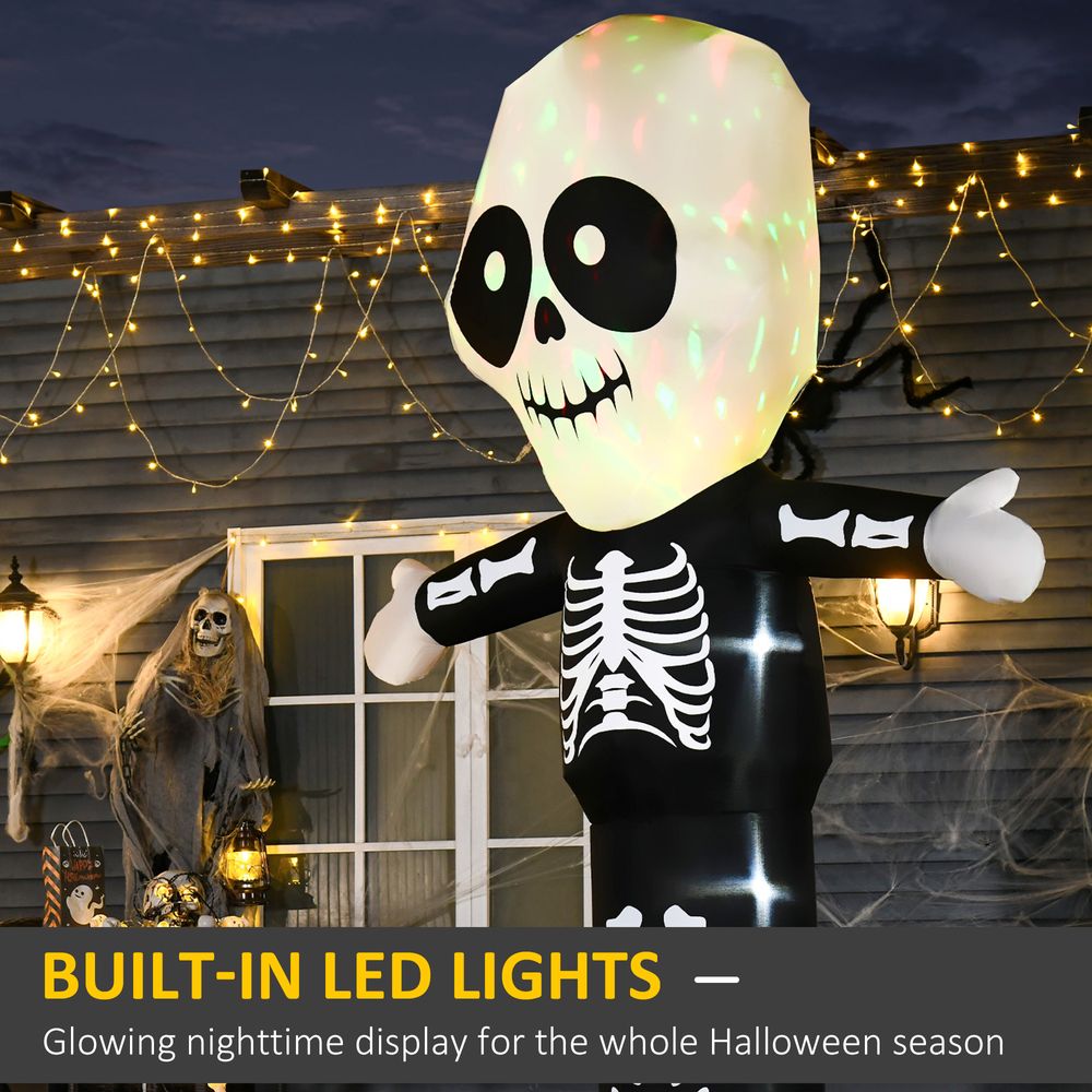 3m Halloween Inflatable Skeleton Ghost Deco LED Lighted for Home In-Outdoor - anydaydirect
