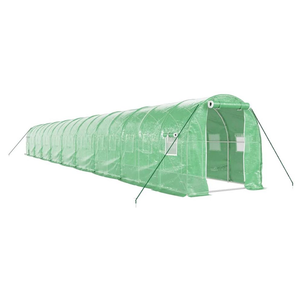 vidaXL Greenhouse with Steel Frame Green 36 m² 18x2x2 m - anydaydirect