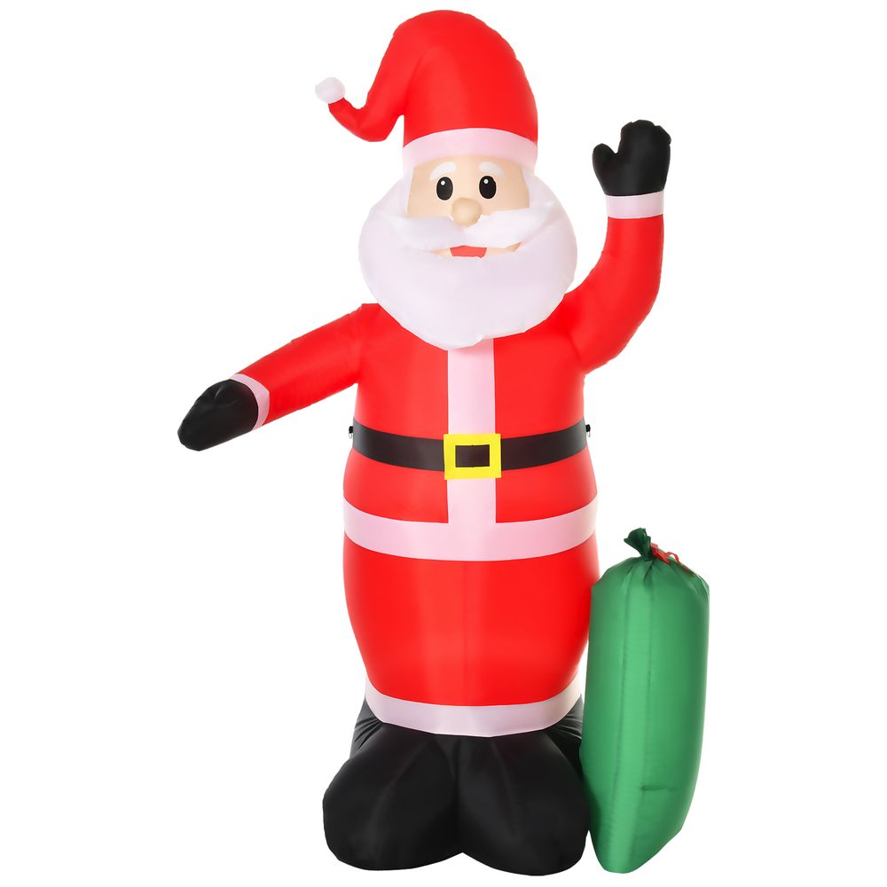 7.5ft Inflatable Christmas Santa Claus with LED Air Blown Outdoor Yard Deco - anydaydirect