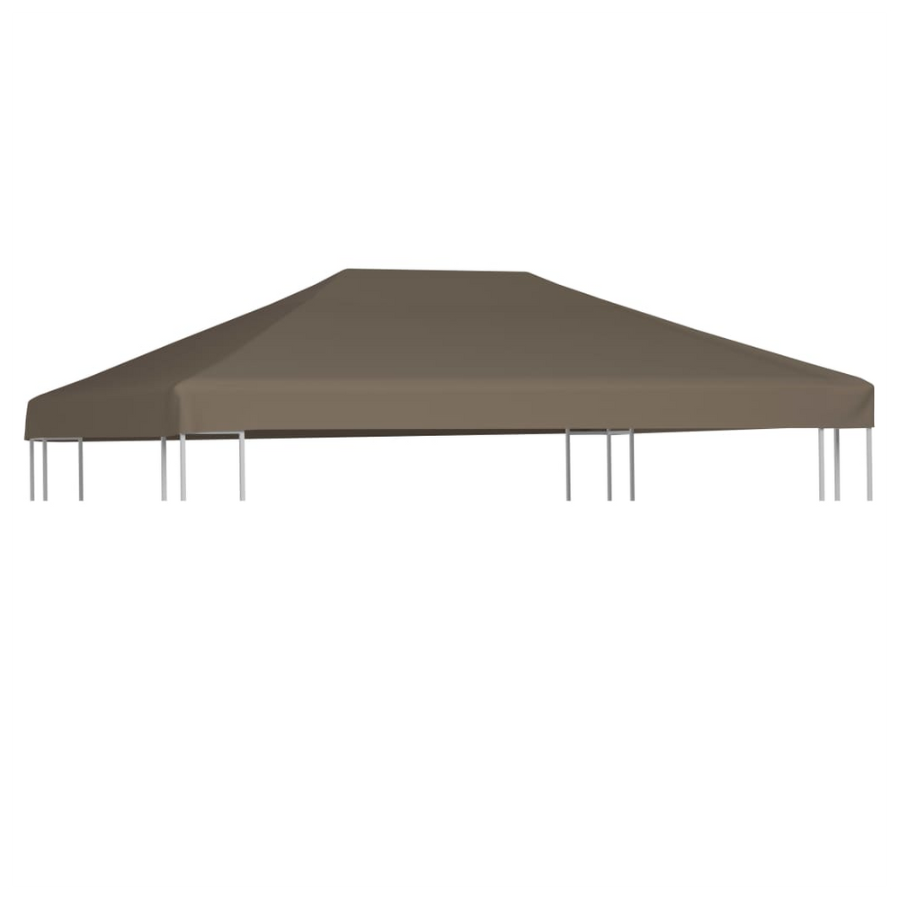 Gazebo Top Cover 310 g/m� 3x3 m Taupe - anydaydirect