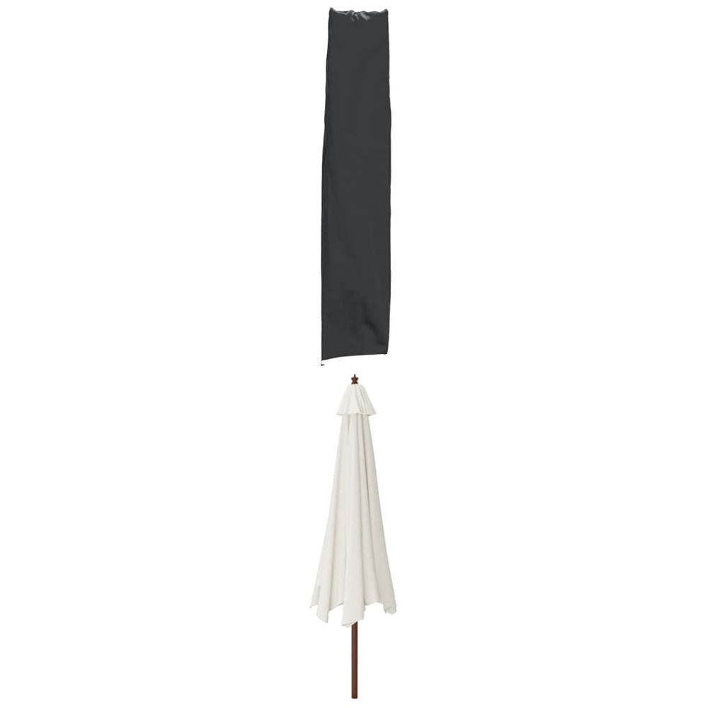 vidaXL Garden Umbrella Cover Black 136x25/23,5 cm 420D Oxford - anydaydirect