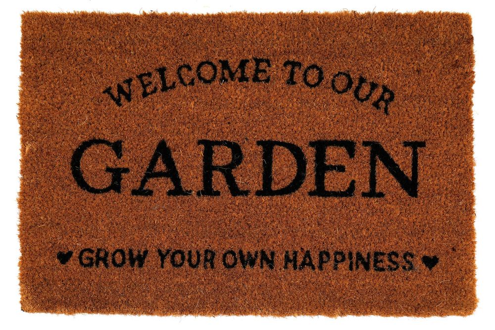Grow Your Own Happiness Potting Shed Doormat - anydaydirect