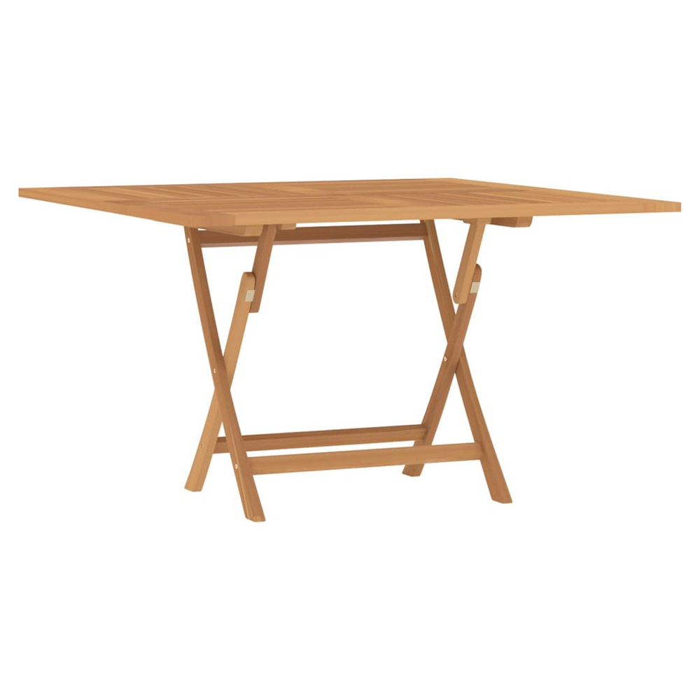 vidaXL Folding Garden Table 120x120x75 cm Solid Wood Teak - anydaydirect