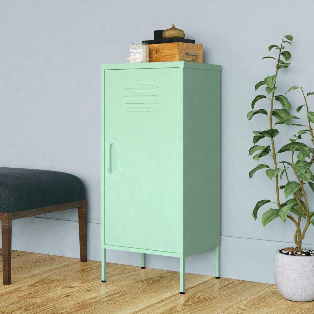 Storage Cabinet Olive Green 42.5x35x101.5 cm Steel - anydaydirect