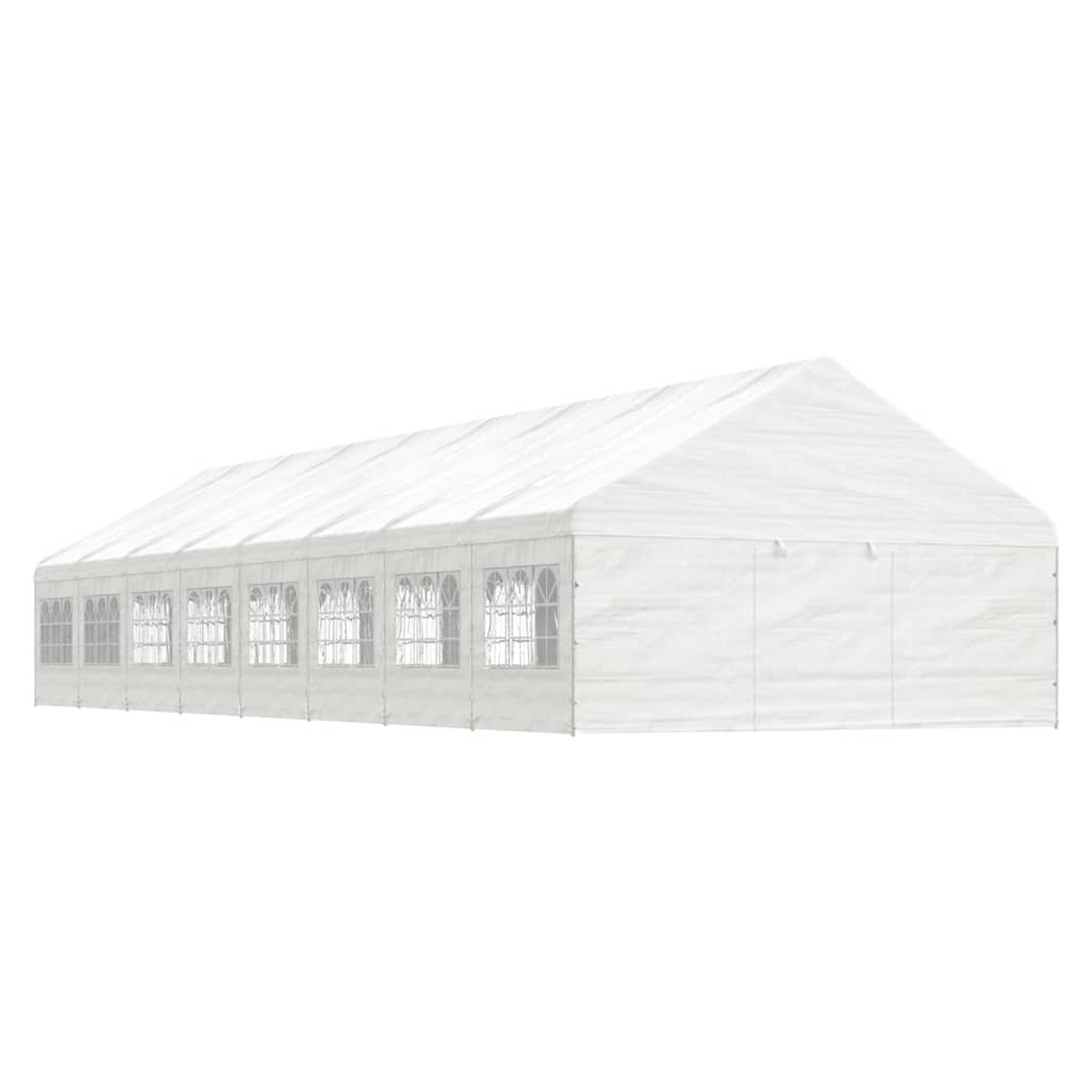 vidaXL Gazebo with Roof White 17.84x5.88x3.75 m Polyethylene - anydaydirect