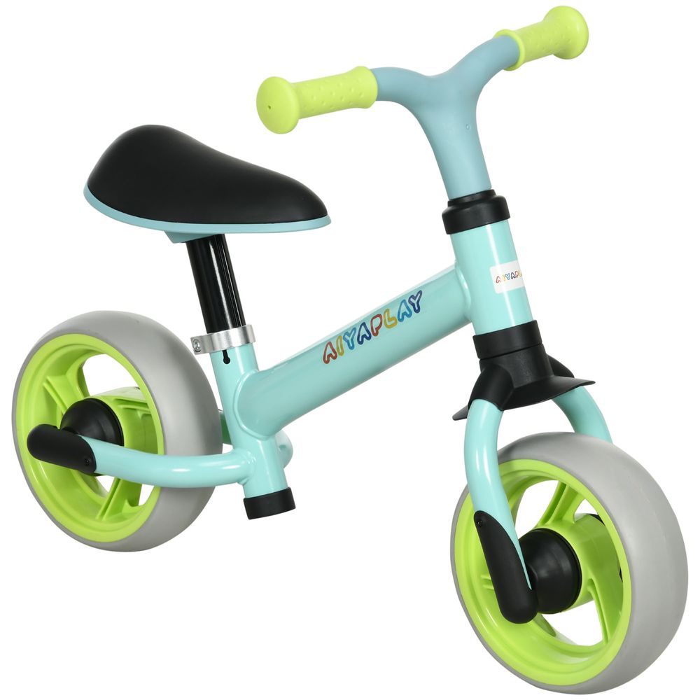 8" Baby Balance Bike w/ Adjustable Seat, Puncture-Free EVA Wheels - Green - anydaydirect