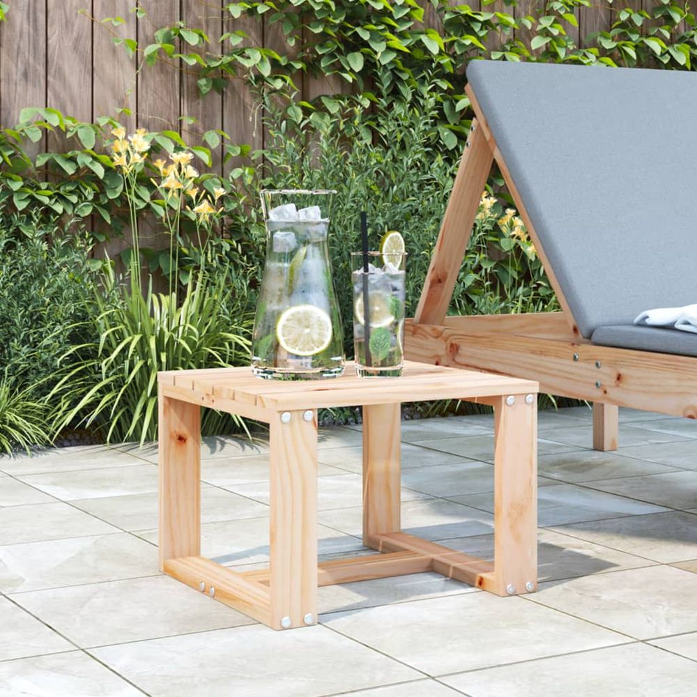 vidaXL Garden Side Table 40x38x28.5 cm Solid Wood Pine - anydaydirect