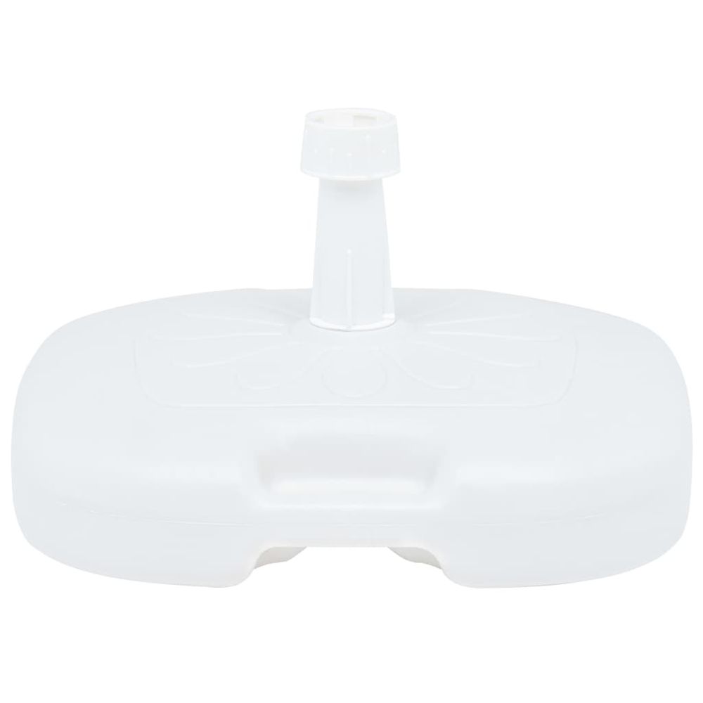 Umbrella Base Sand/Water Filled 16 L White Plastic - anydaydirect
