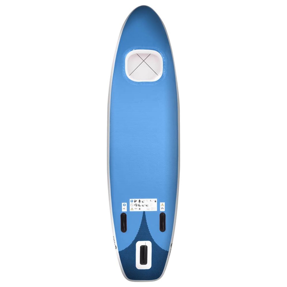 Inflatable Stand Up Paddle Board Set Sea Blue 330x76x10 cm - anydaydirect