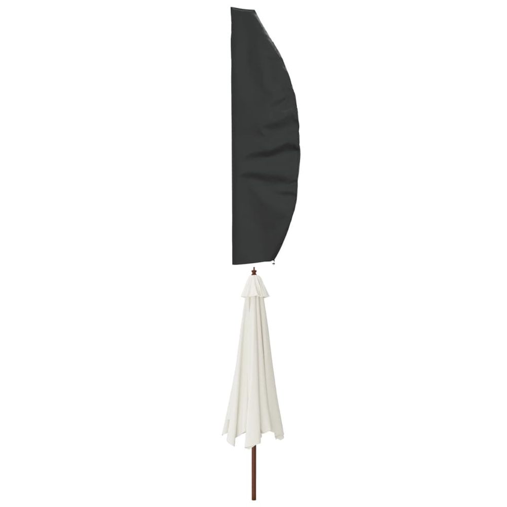vidaXL Garden Umbrella Cover Black 280x30/81/45 cm 420D Oxford - anydaydirect