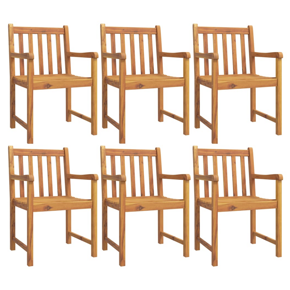 vidaXL Garden Chairs 6 pcs 56x55.5x90 cm Solid Wood Acacia - anydaydirect