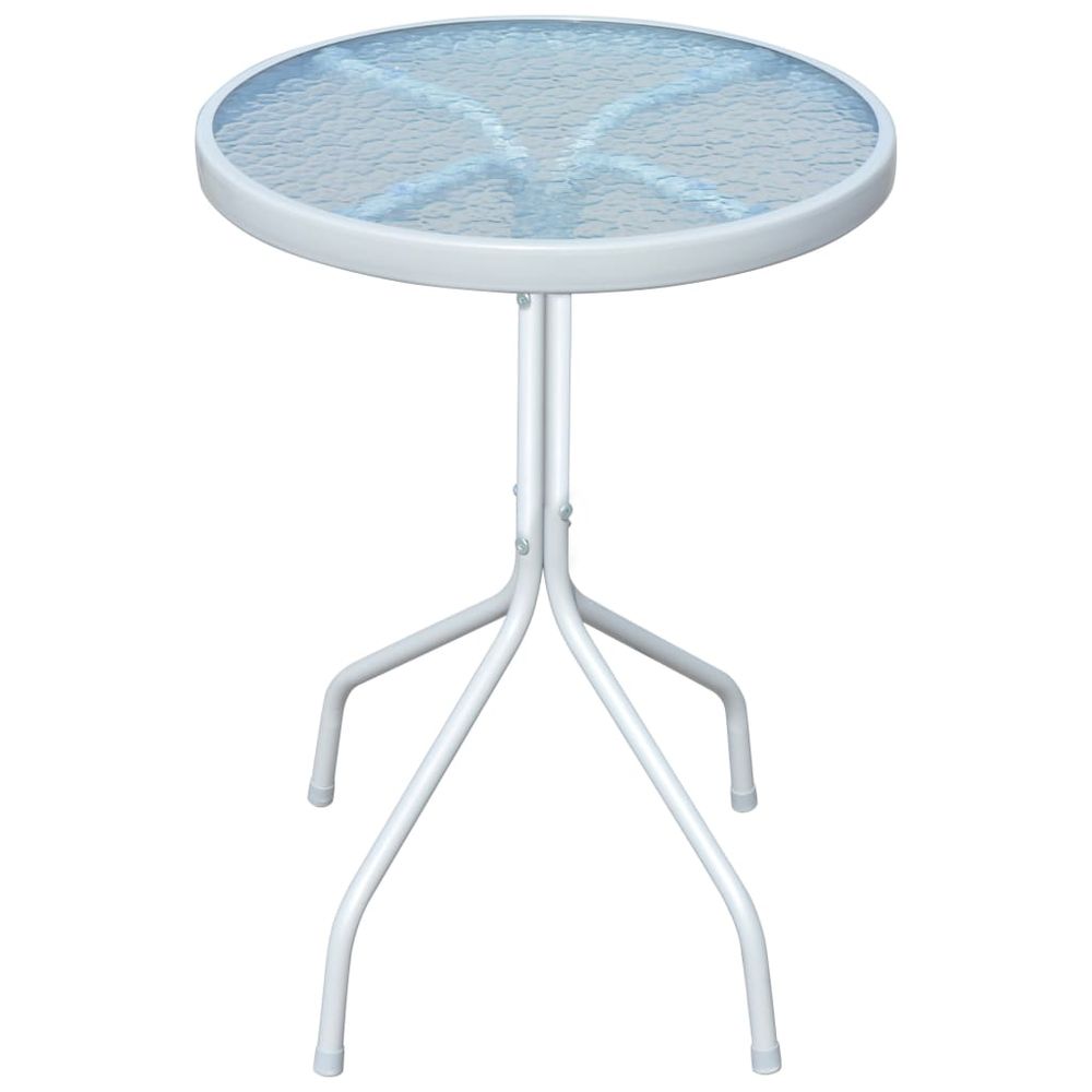 Bistro Table Grey 50x71 cm Steel - anydaydirect