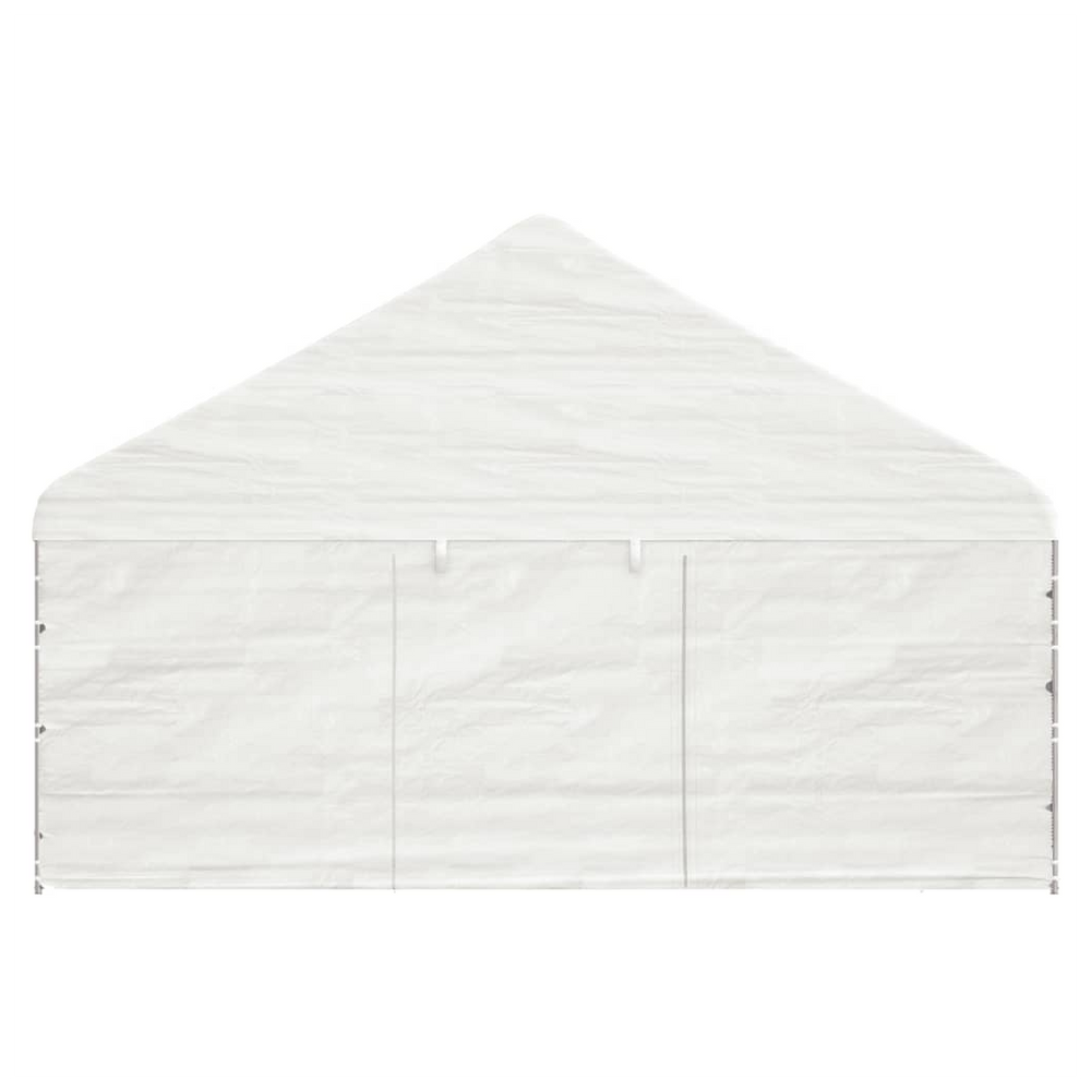 vidaXL Gazebo with Roof White 17.84x5.88x3.75 m Polyethylene - anydaydirect