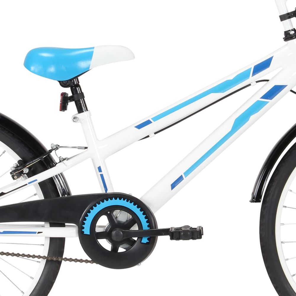 Kids Bike 18 inch Blue and White - anydaydirect