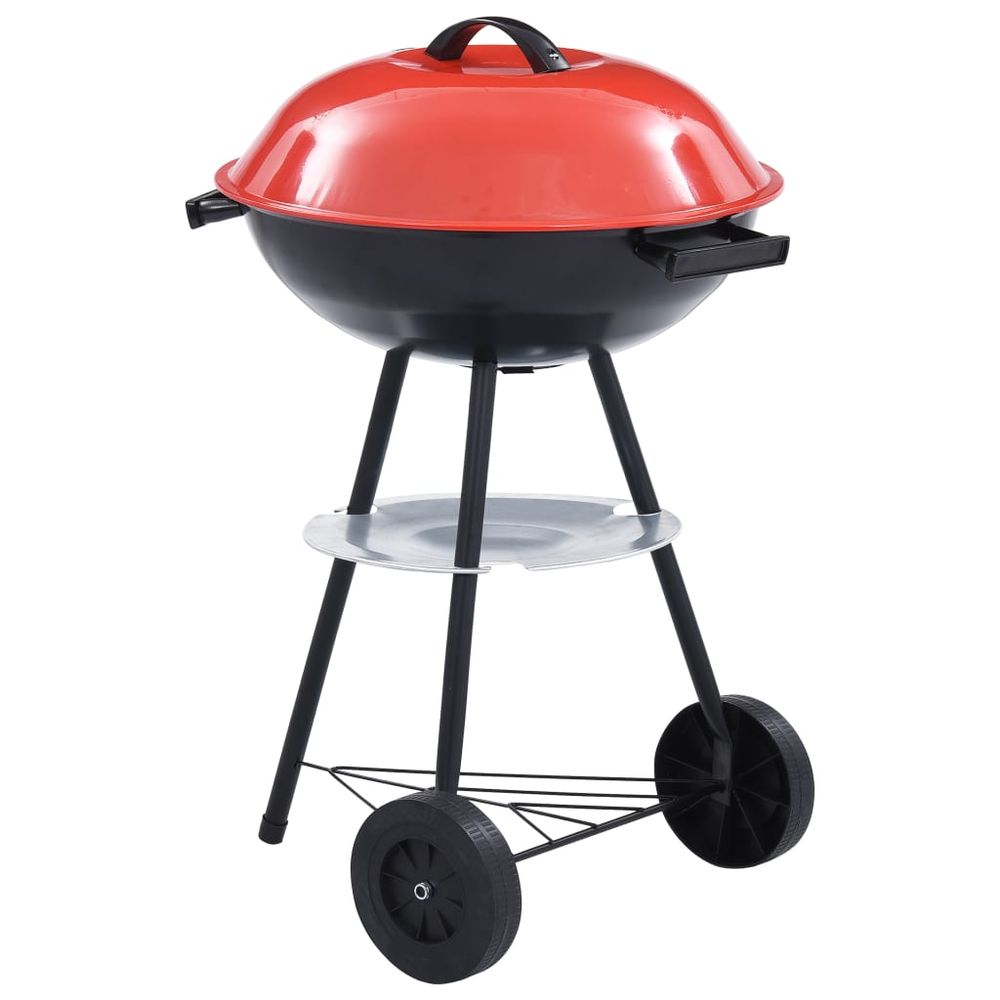 Portable XXL Charcoal Kettle BBQ Grill with Wheels 44 cm - anydaydirect