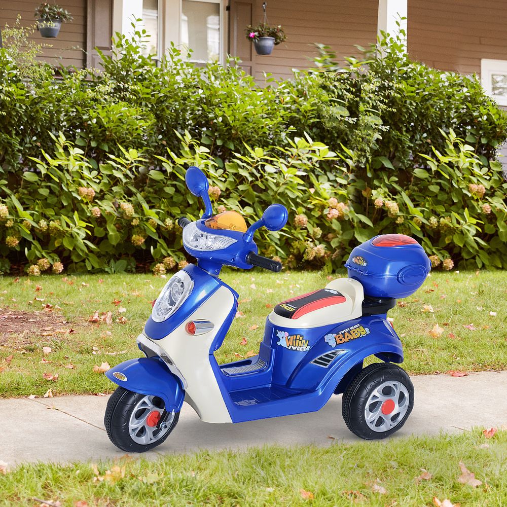 Electric Ride on Toy Car Kids Motorbike Children Battery Tricycle 6V - anydaydirect