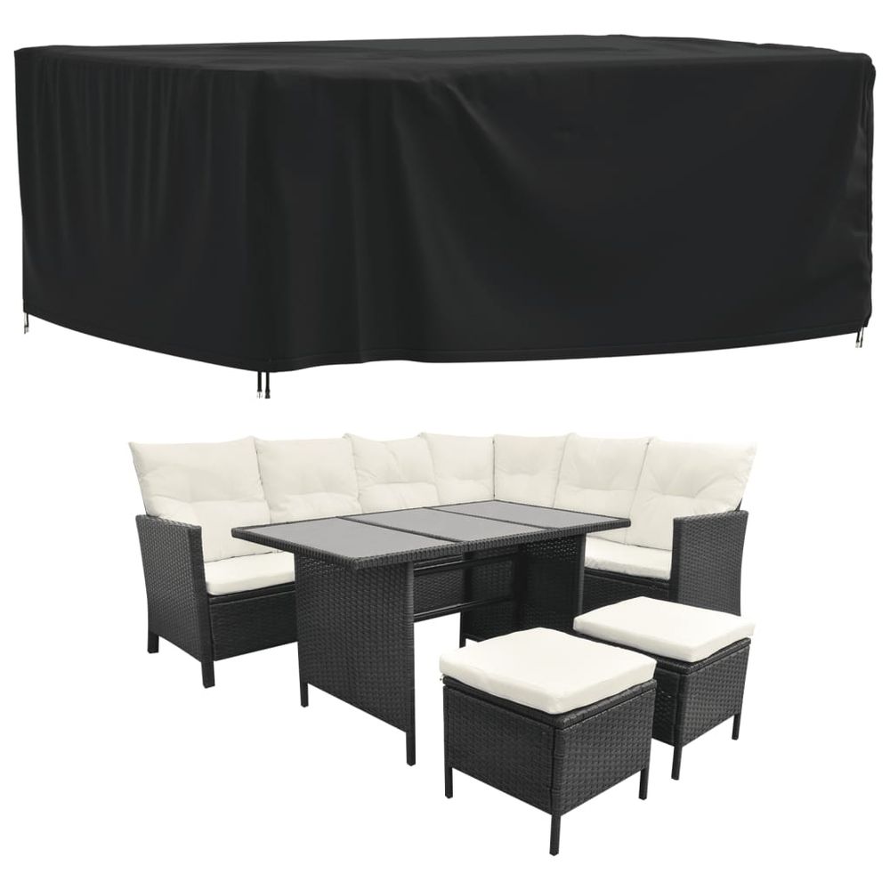 vidaXL Garden Furniture Covers 2 pcs 242x182x100 cm 420D Oxford Fabric - anydaydirect