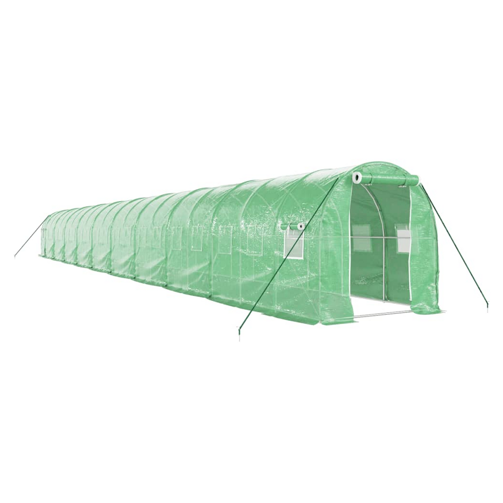 vidaXL Greenhouse with Steel Frame Green 40 m² 20x2x2 m - anydaydirect