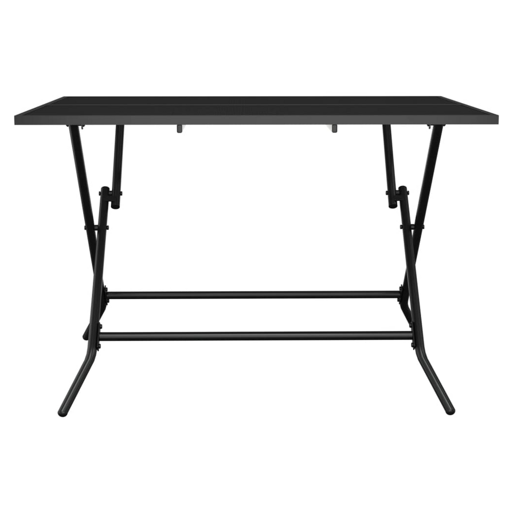 vidaXL Folding Garden Table Anthracite 110x80x72 cm Steel Mesh - anydaydirect