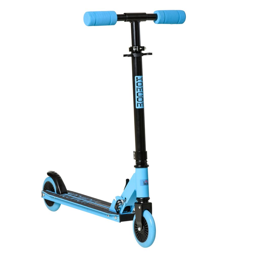 Kids Scooter Foldable Kick Scooter Adjustable Height for 3-8 Years Blue - anydaydirect