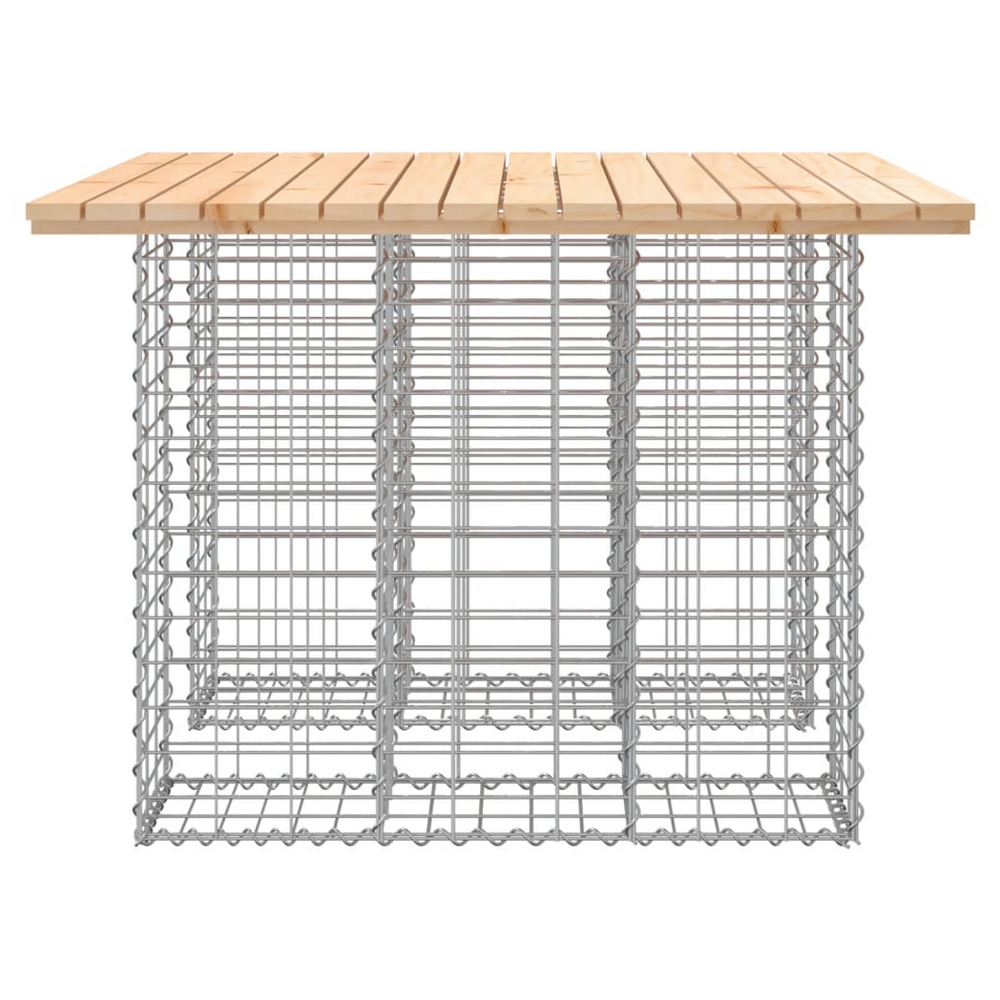 vidaXL Garden Bench Gabion Design 100x102x72 cm Solid Wood Pine - anydaydirect