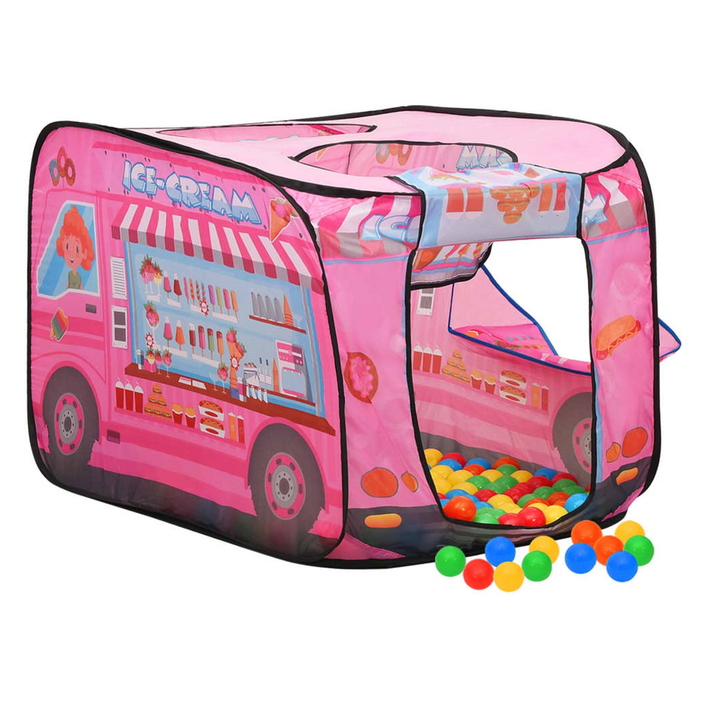 Children Play Tent with 250 Balls Pink 70x112x70 cm - anydaydirect