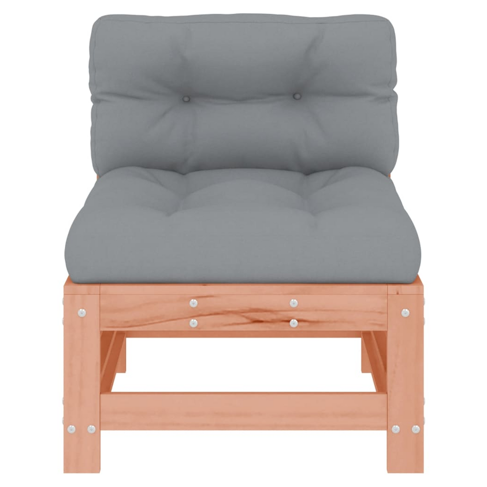 vidaXL Middle Sofa with Cushions Solid Wood Douglas - anydaydirect