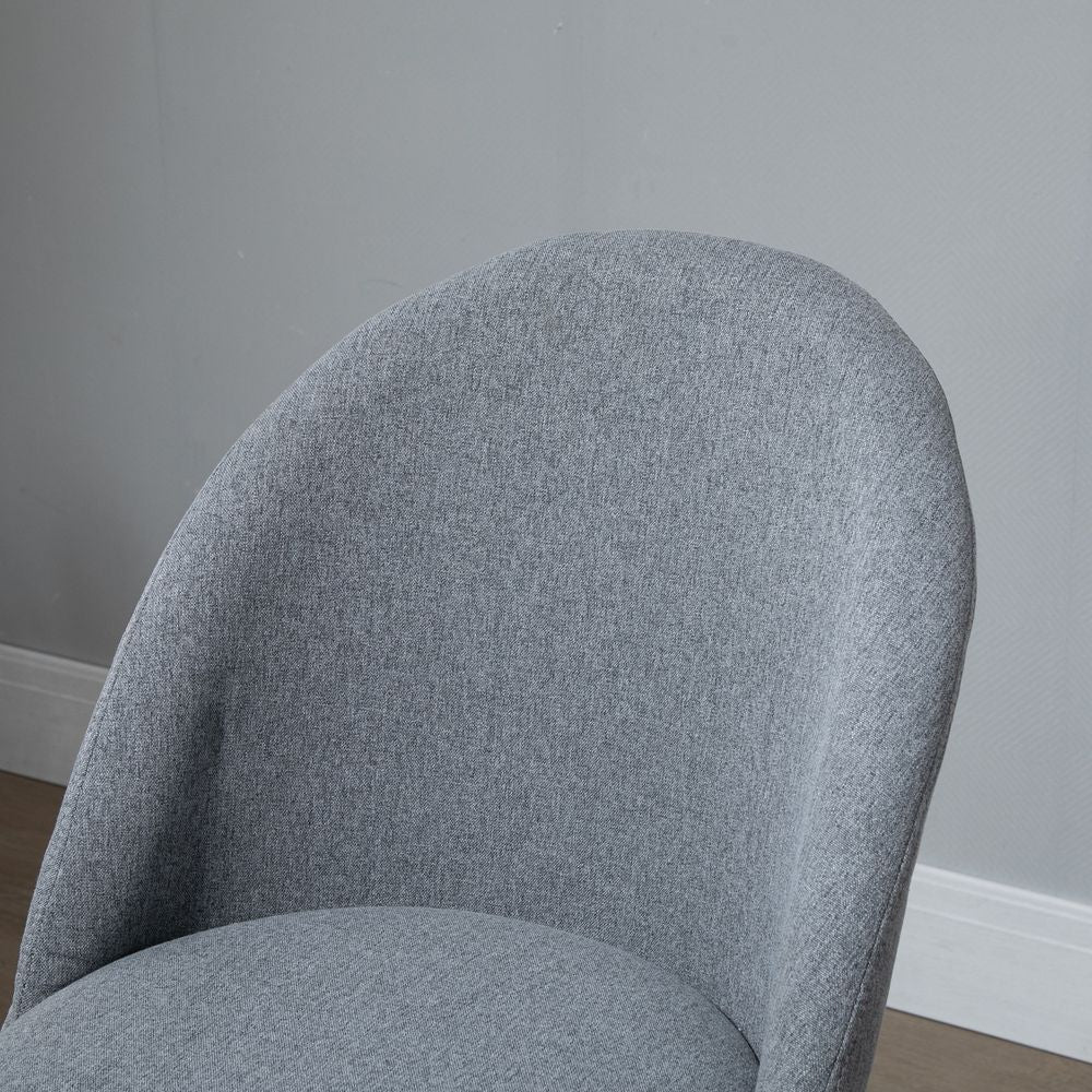 97cm Draughtsman Chair Home Office  5 Wheels Padded Seat Grey Vinsetto - anydaydirect