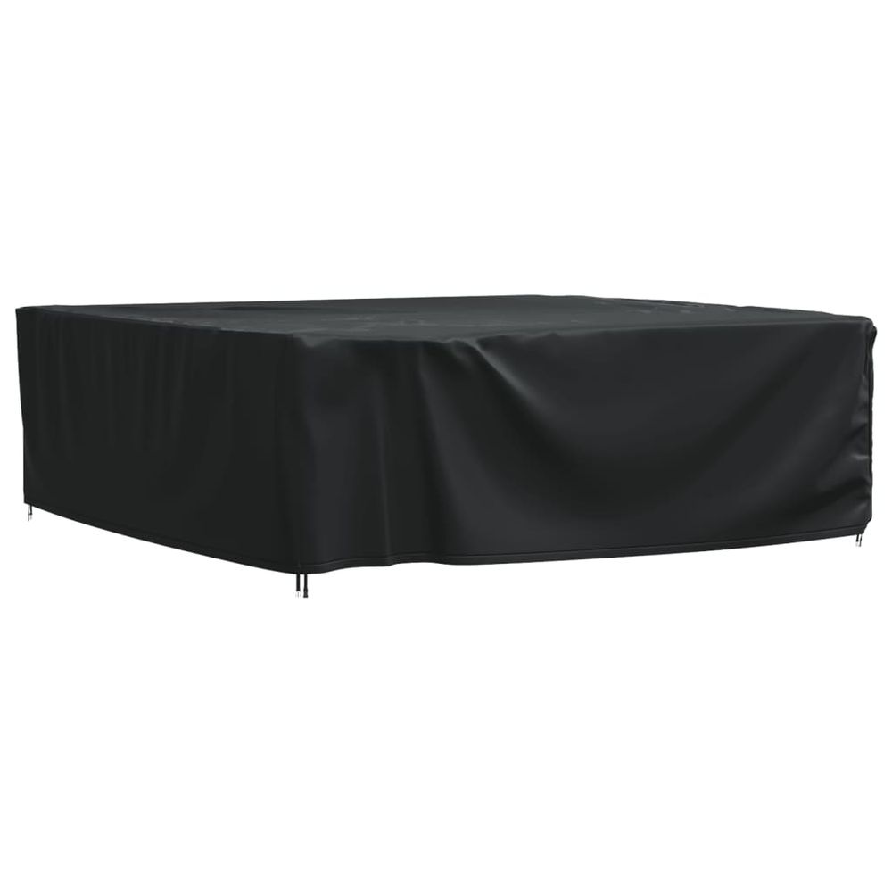 vidaXL Garden Furniture Cover Black 260x260x90 cm Waterproof 420D - anydaydirect
