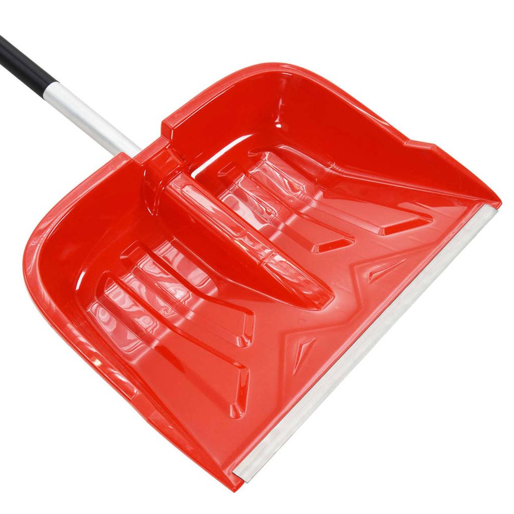 Snow Shovel Red 136 cm Aluminium - anydaydirect