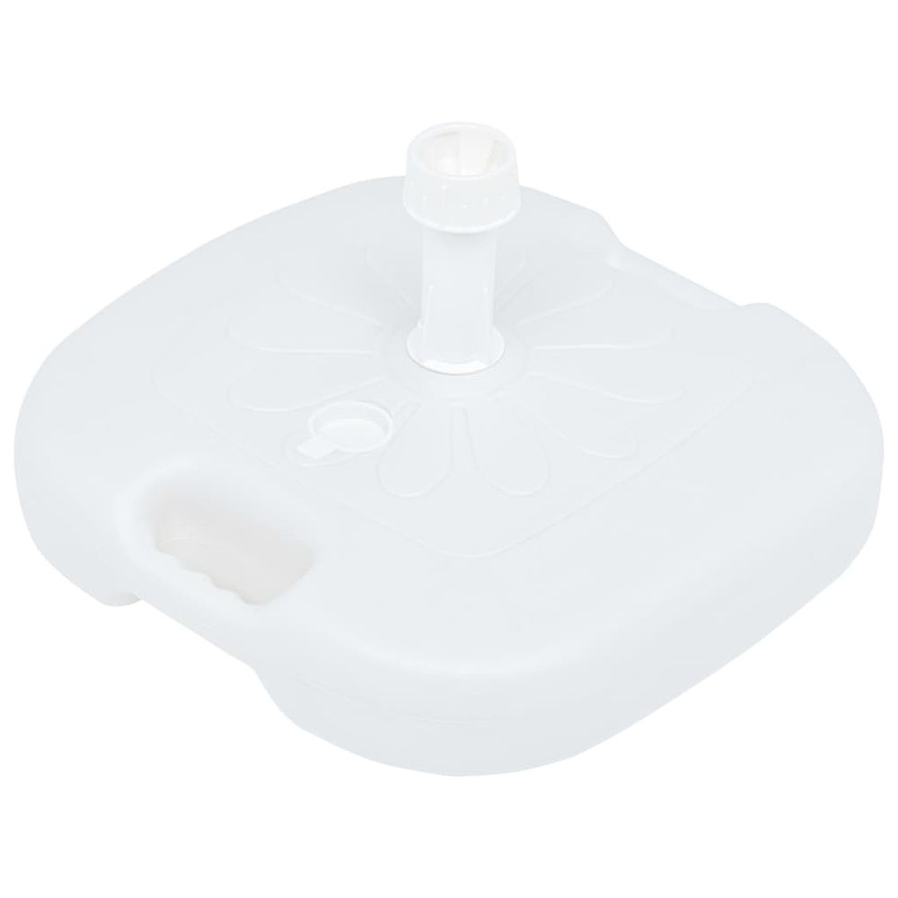 Umbrella Base Sand/Water Filled 16 L White Plastic - anydaydirect