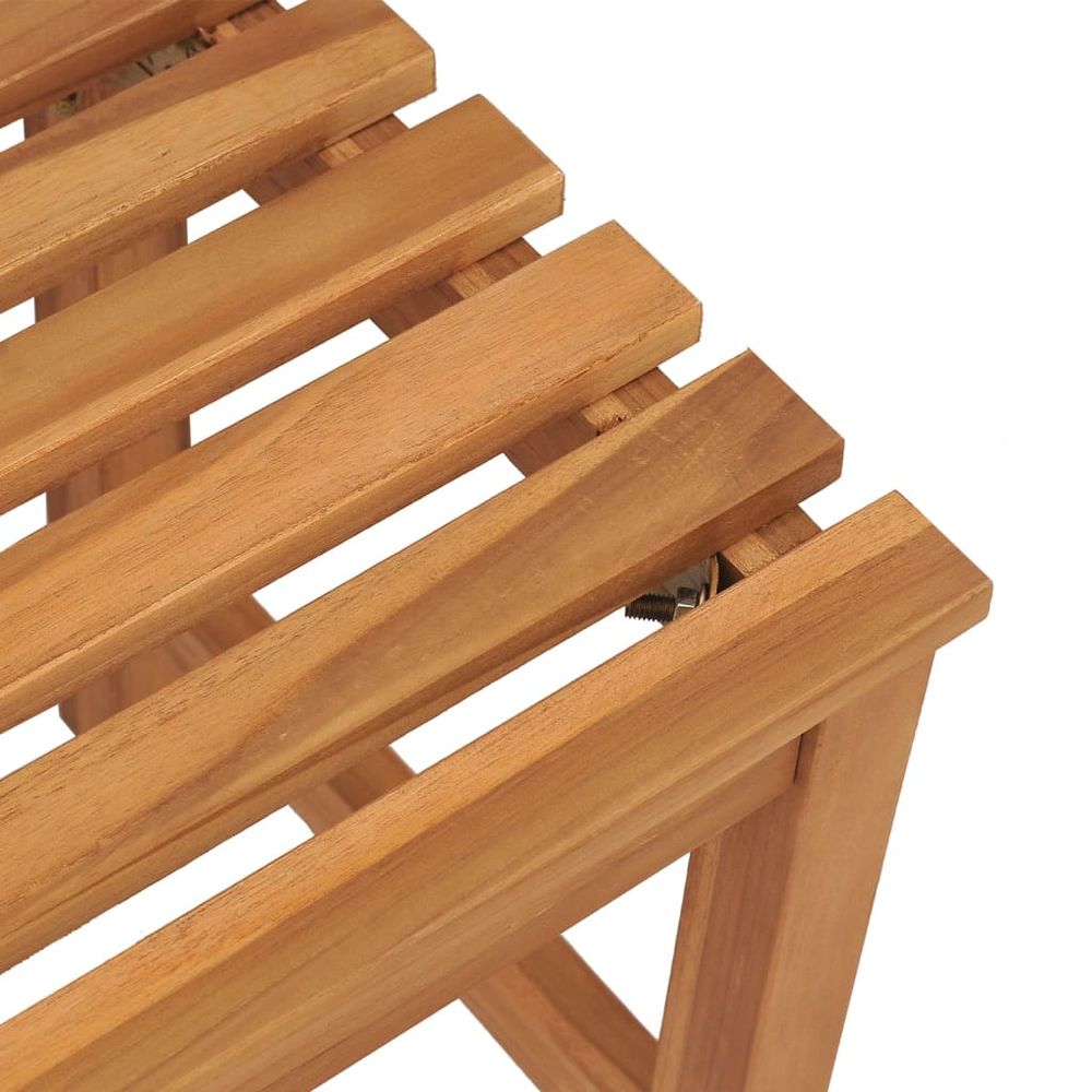 Garden Bench 114 cm Solid Teak Wood - anydaydirect
