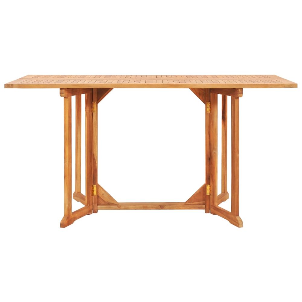 Folding Butterfly Garden Table 150x90x75 cm Solid Teak Wood - anydaydirect