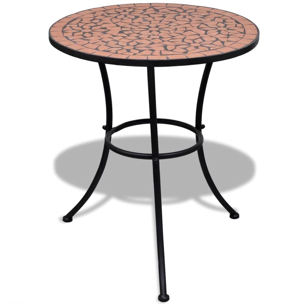 Bistro Table Terracotta 60 cm Mosaic - anydaydirect