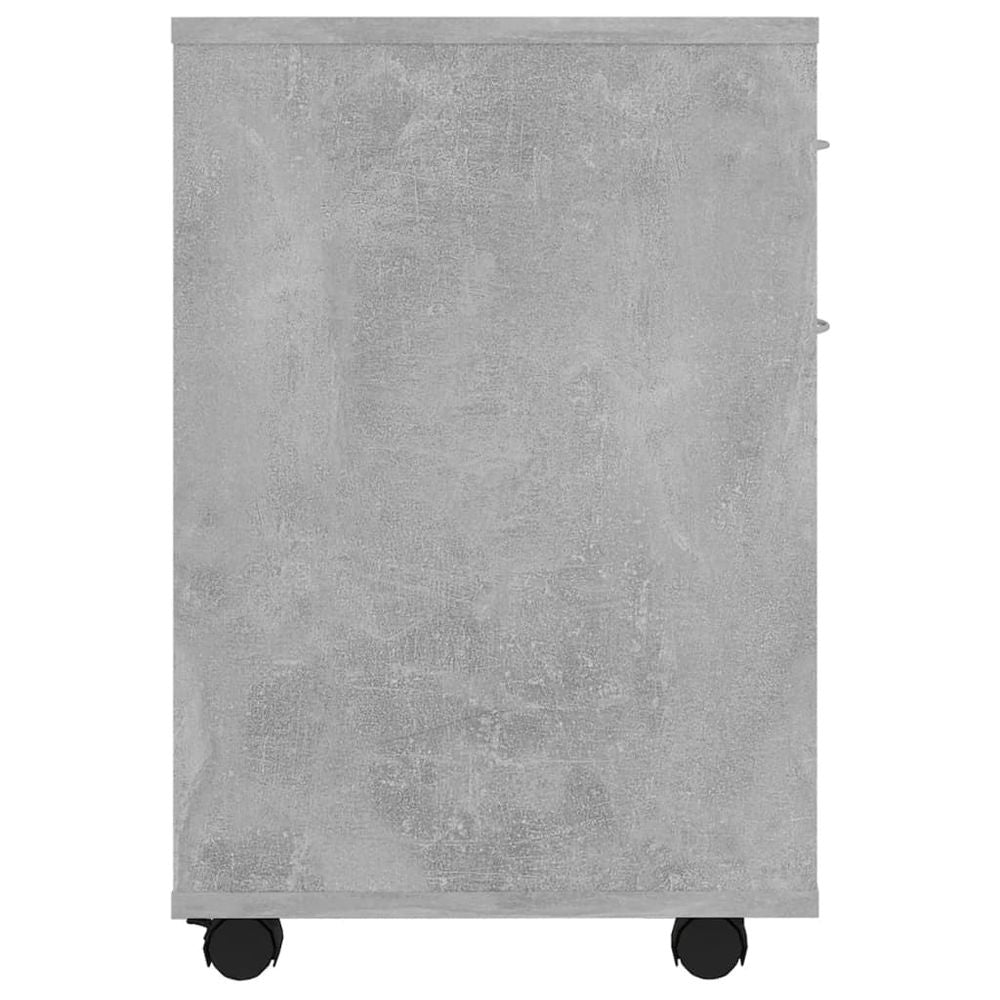 Rolling Cabinet Concrete Grey 45x38x54 cm Engineered Wood - anydaydirect