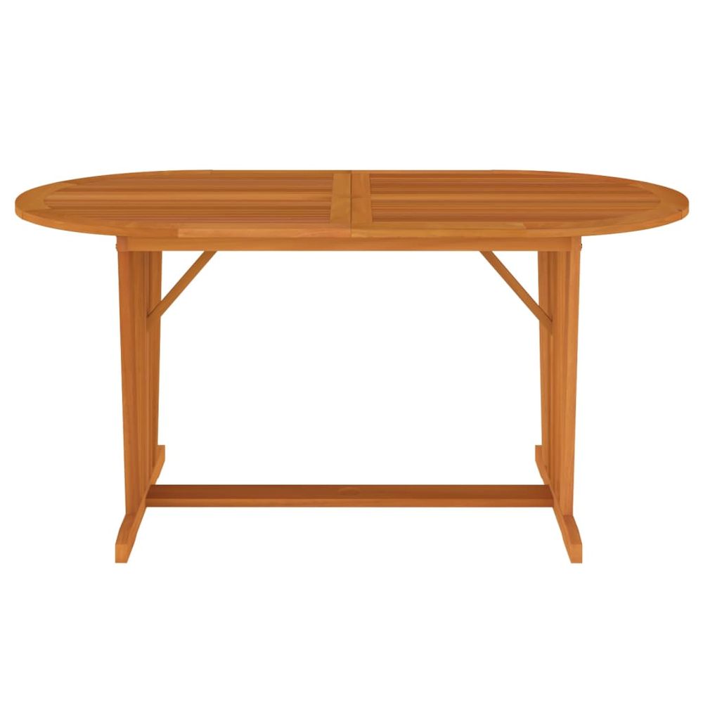 Garden Table 160x85x75 cm Solid Wood Eucalyptus - anydaydirect