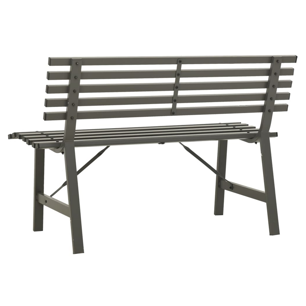 Garden Bench 110 cm Steel Black - anydaydirect