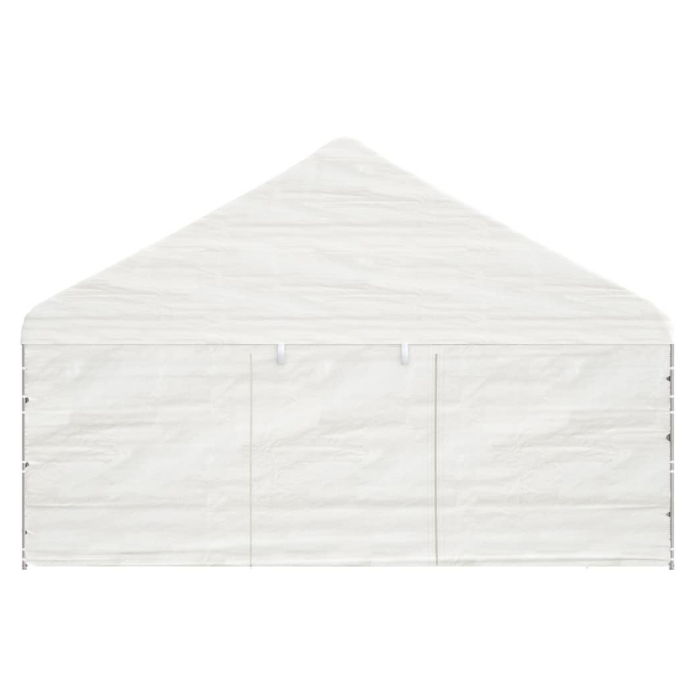 vidaXL Gazebo with Roof White 8.92x5.88x3.75 m Polyethylene - anydaydirect